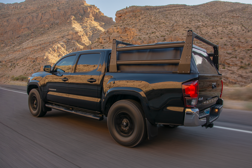 Tacoma in canyon with JayBar