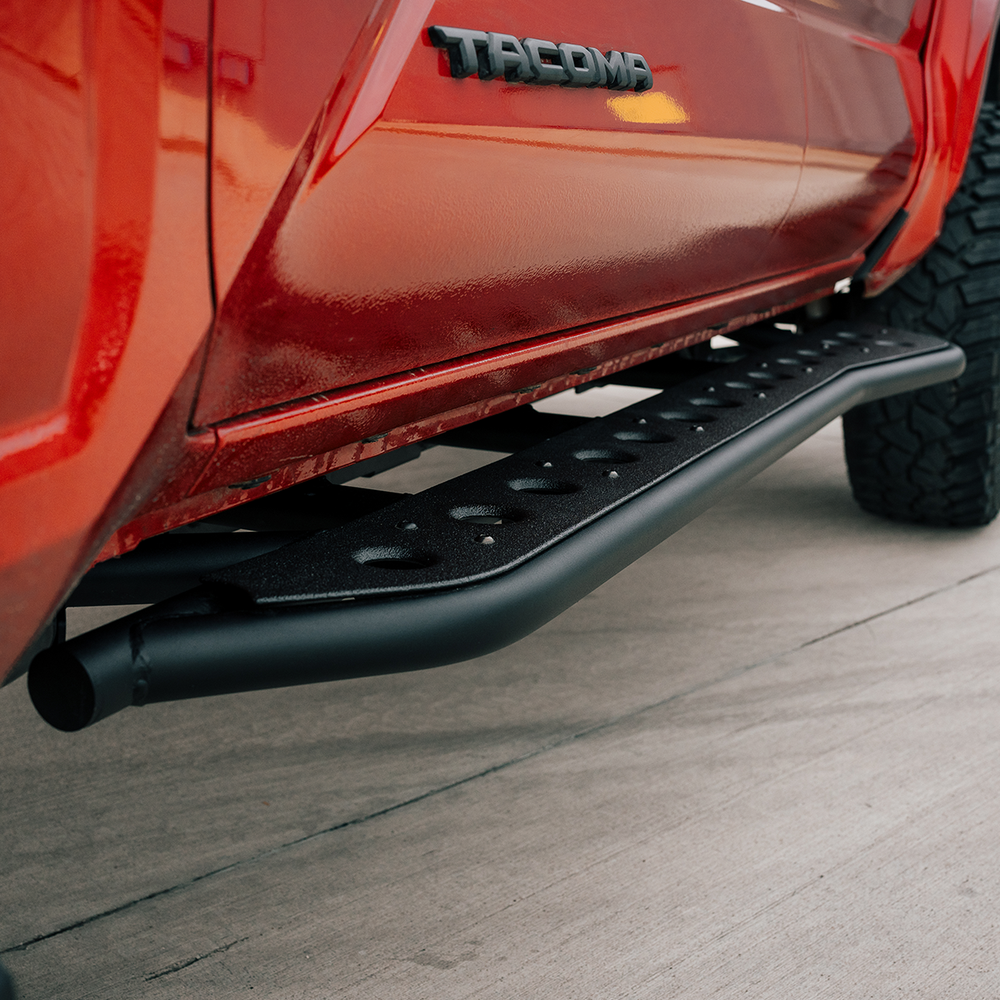 Cali Raised LED Step Edition Rock Sliders For 2024+ Toyota Tacoma