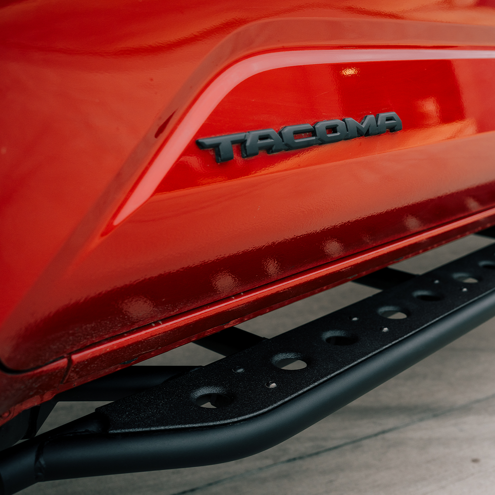 Cali Raised LED Step Edition Rock Sliders For 2024+ Toyota Tacoma