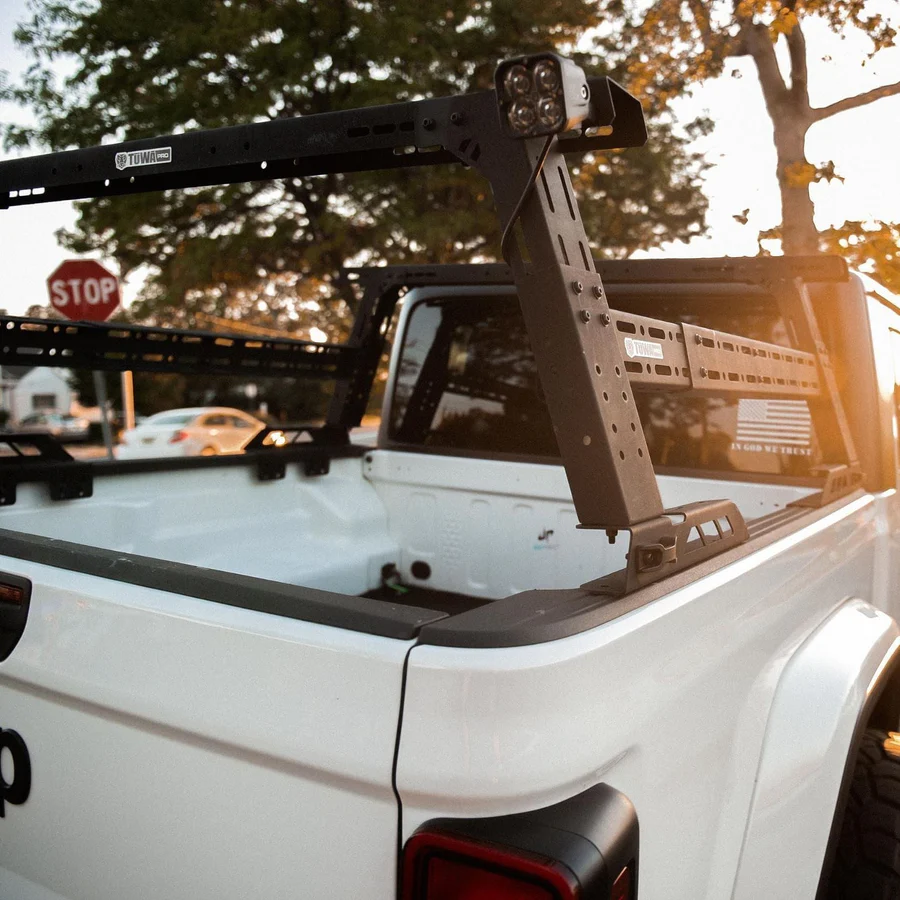 Adjustable Tuwa Pro Mesa Verde Bed Rack System for Jeep Gladiator
