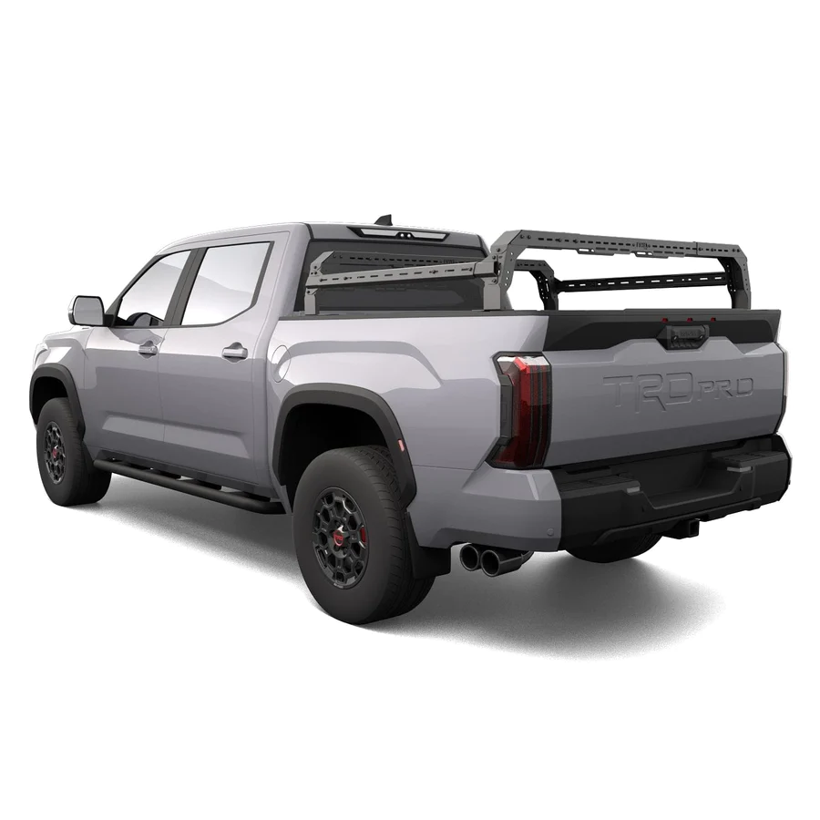 Aerodynamic and adjustable mid-rack system by Tuwa Pro for Toyota Tundra