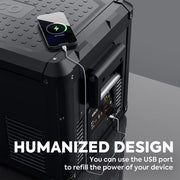 ICECO VL60ProS USB charging and dual DC power port detail