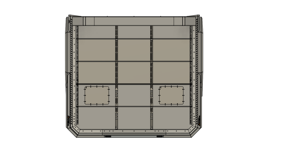 upTOP Ute 70 tray bed top-down view technical dimensions diagram