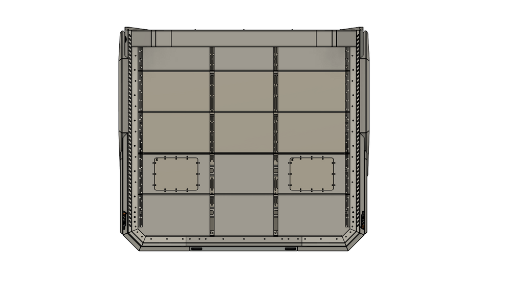 upTOP Ute 70 tray bed top-down view technical dimensions diagram