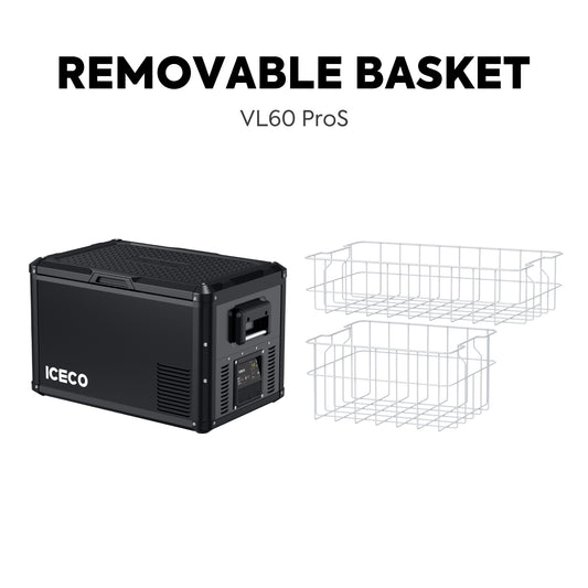 ICECO VL60ProS black 63.4QT fridge freezer with insulated cover