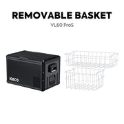 ICECO VL60ProS black 63.4QT fridge freezer with insulated cover