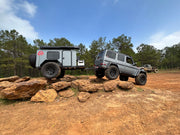 Venturist Trailer rock crawling from right side