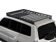 White Montero with Front Runner rack shot from the top