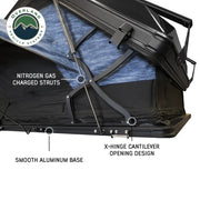 OVS XD Atlas hard shell roof top tent side profile deployed