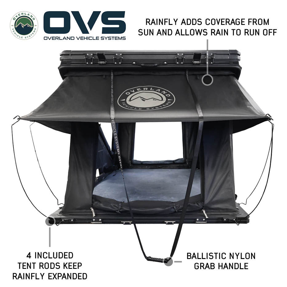 OVS XD K2 hard shell tent rear entry point with ladder mounted