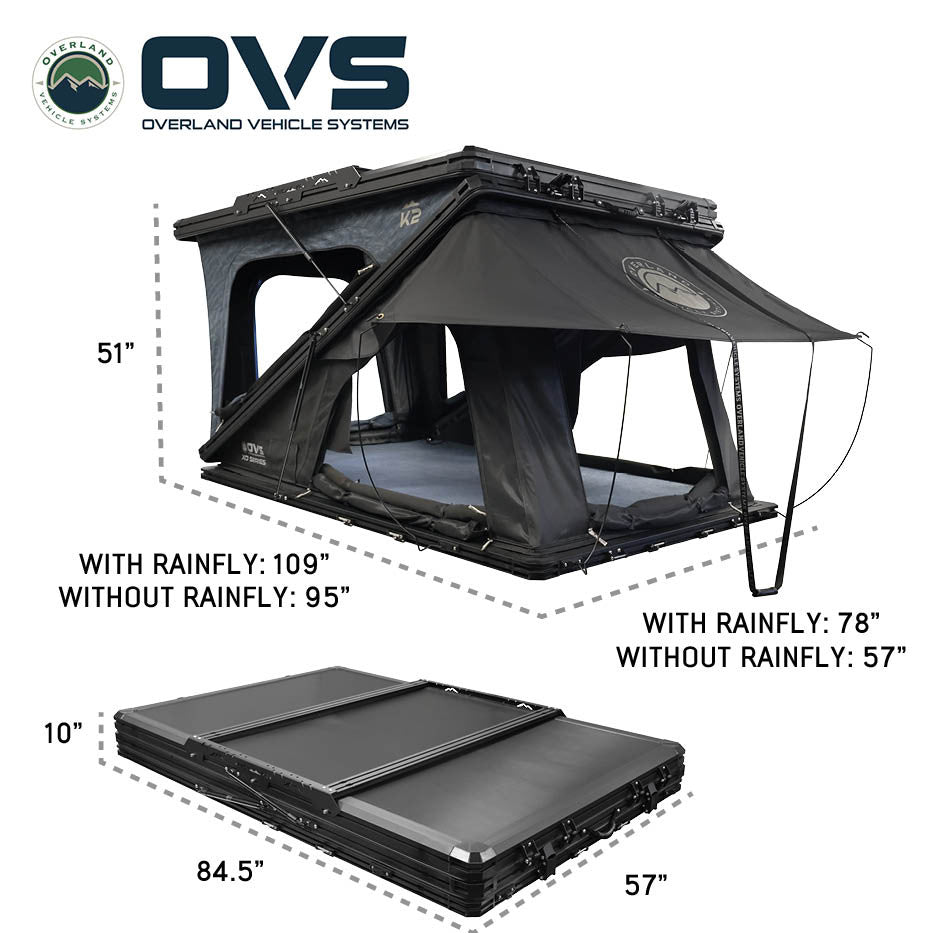 XD K2 roof top tent integrated LED lighting and flexi-panel ceiling storage
