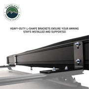 XD Nomadic 90 awning mounting brackets and hardware close-up