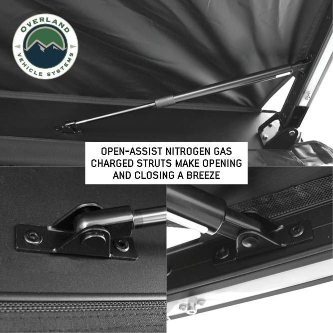 XD Nomadic 90 nitrogen gas-charged open-assist strut close-up
