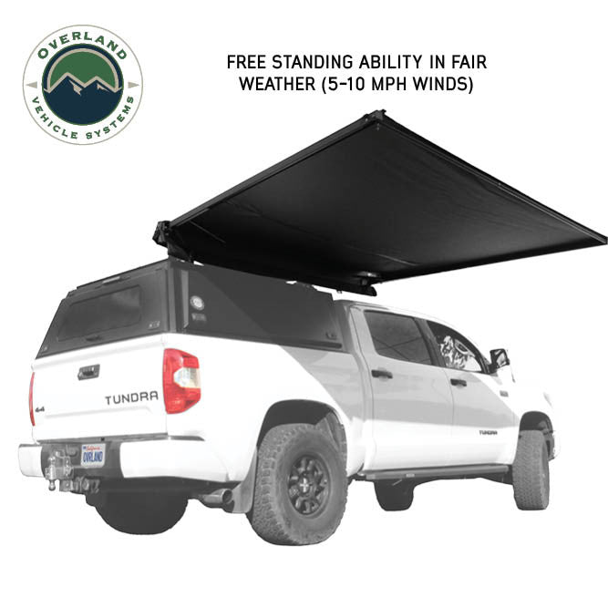 XD Nomadic 90 degree awning deployed full view side angle