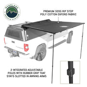 OVS XD Nomadic 90 awning telescoping aluminum support poles detail