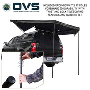 XD Nomadic 315 awning pivoting telescoping support poles detail
