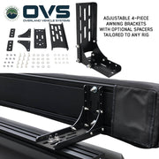 XD Nomadic 315 awning heavy-duty steel hinge plate mounting bracket detail