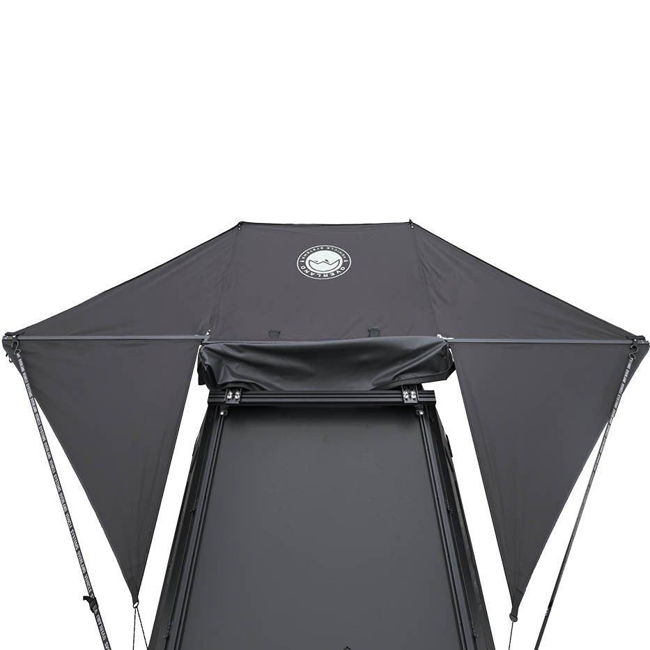 OVS XD Nomadic 315 Degree Awning deployed on overland vehicle hero shot