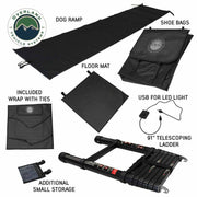 OVS XD Atlas roof top tent included accessories and storage components