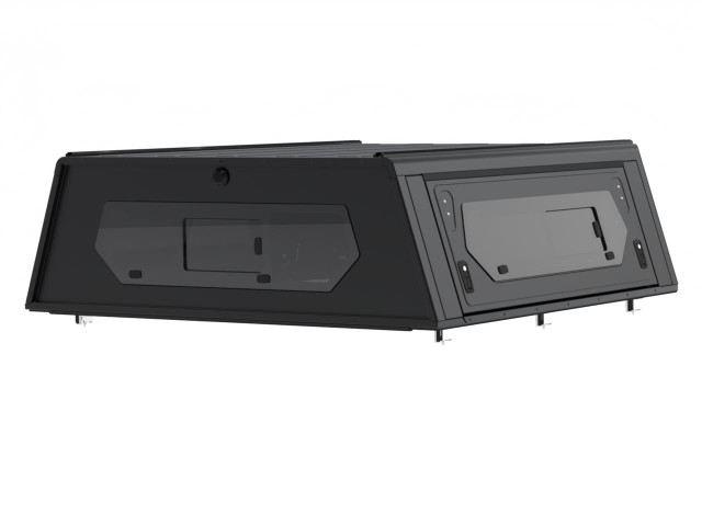 Alu-Cab RAM 1500 Contour Canopy With Windows Front View