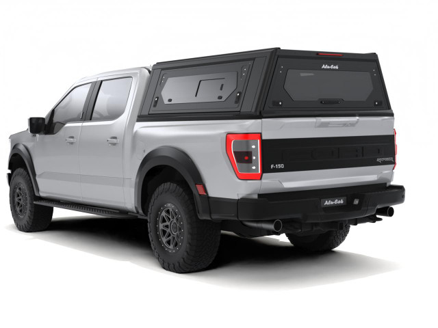 Alu-Cab F150 Contour Canopy W/Side Windows Back Side