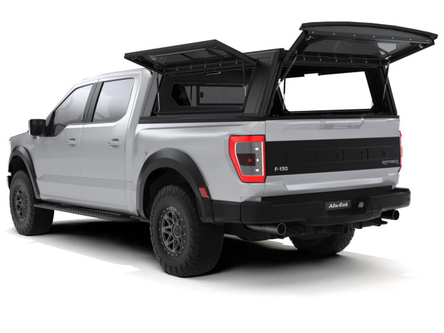 Alu-Cab F150 Contour Canopy With Opened Side Windows 