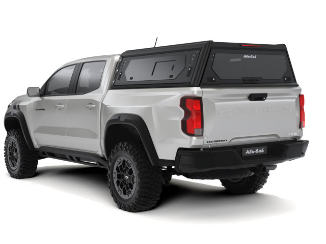 Alu-Cab Chevy Colorado/GMC Canyon Contour Canopy With Side Windows Back Side
