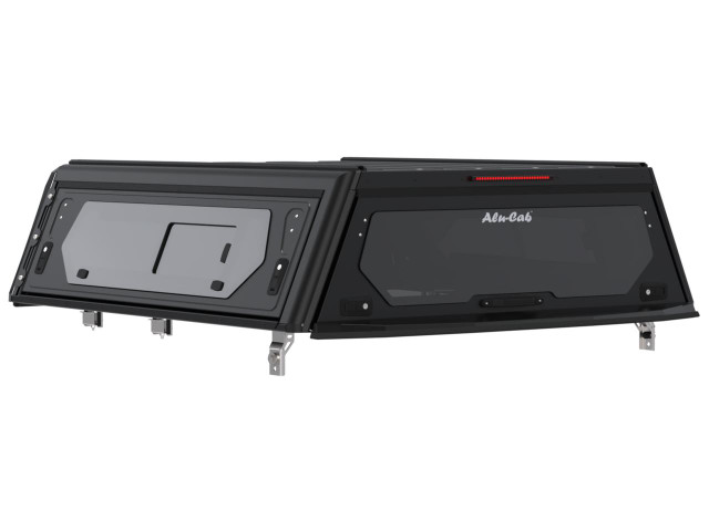 Alu-Cab Chevy Colorado/GMC Canyon Contour Canopy With Side Windows Back View