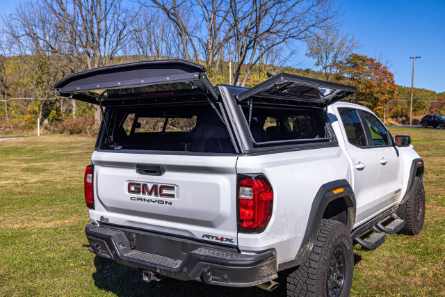 Alu-Cab Colorado Canyon Contour Canopy With Opened Side Panels