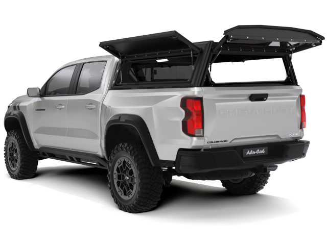 Alu-Cab Colorado Canyon Contour Canopy With Opened Windows