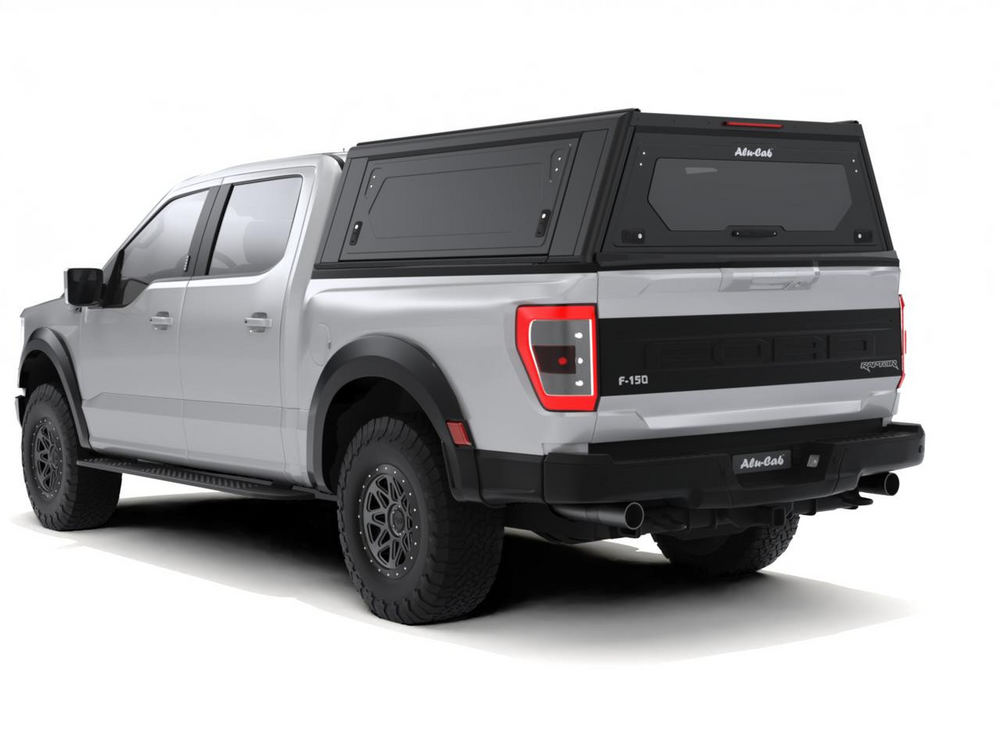 Rear View of the Mounted Alu-Cab F150 Contour Canopy 
