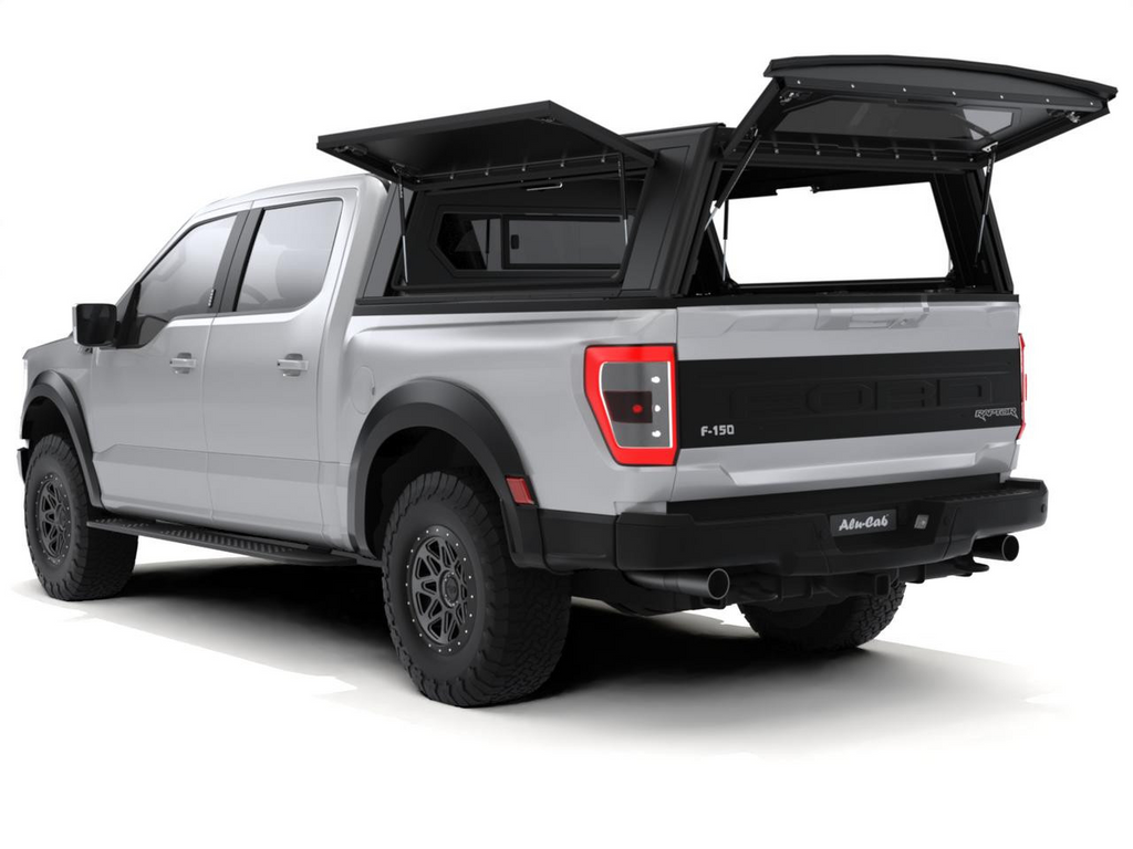 Alu-Cab F150 Contour Canopy With Opened Sides