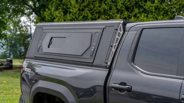 Close Up Side View of The Alu-Cab Toyota Tacoma Contour Canopy