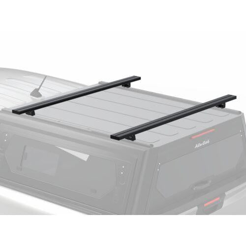Alu-Cab load bar with rooftop tent and awning mounted