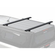 Alu-Cab load bar with rooftop tent and awning mounted