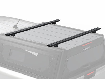 Alu-Cab load bar kit with standard profile mounting feet top view