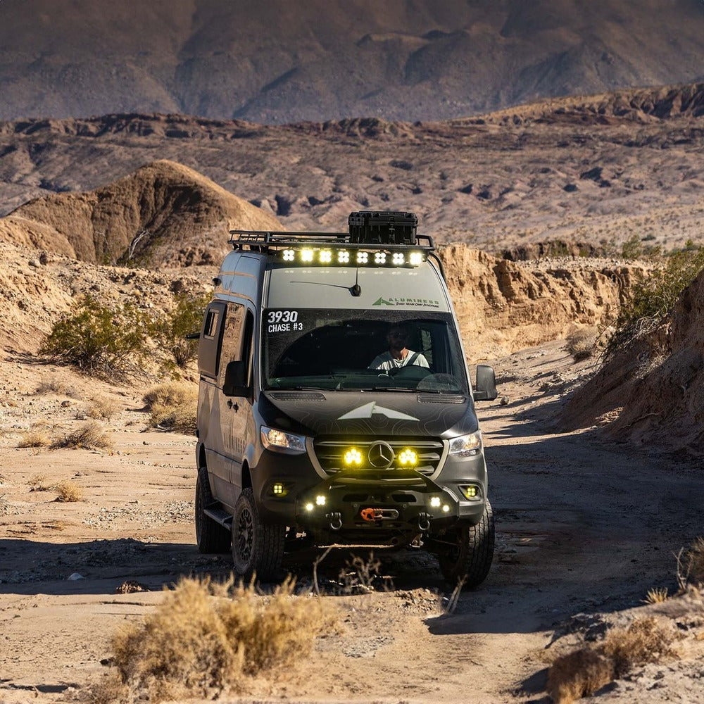 Aluminess Recon Front Bumper For Sprinter Installed