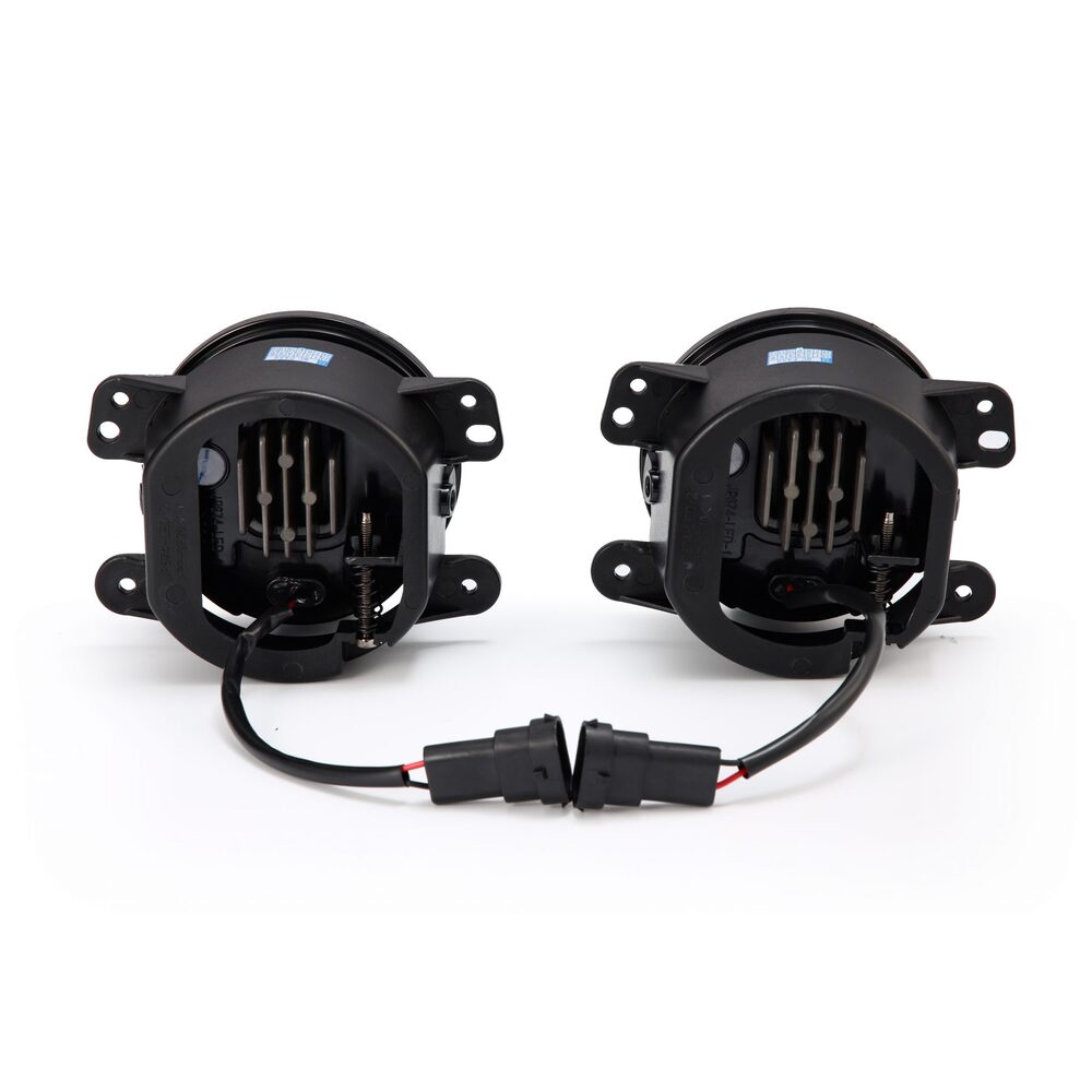 Back View Of The AlphaRex Universal DoubleTap Dual Color LED Projector Fog Lights