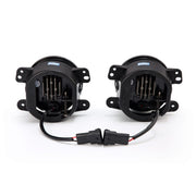 Back View Of The AlphaRex Universal DoubleTap Dual Color LED Projector Fog Lights