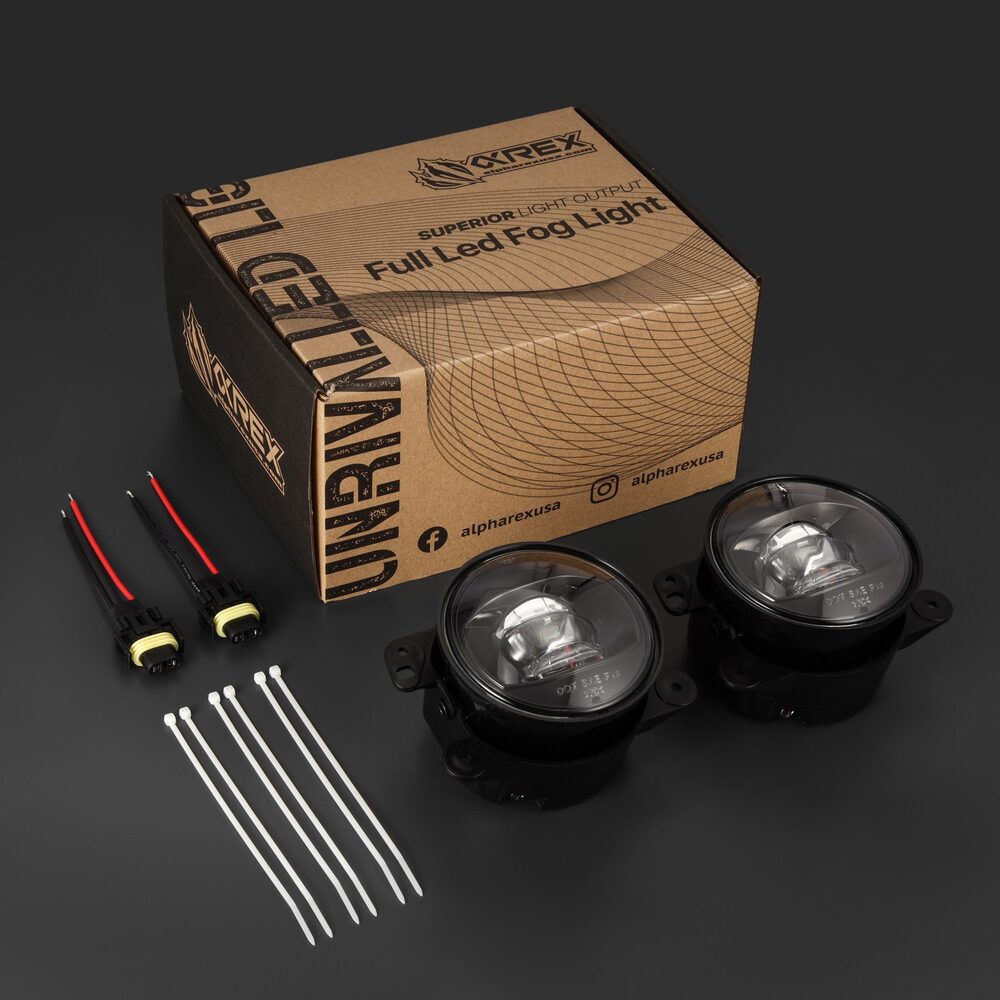 AlphaRex Universal DoubleTap Dual Color LED Projector Fog Lights Kit