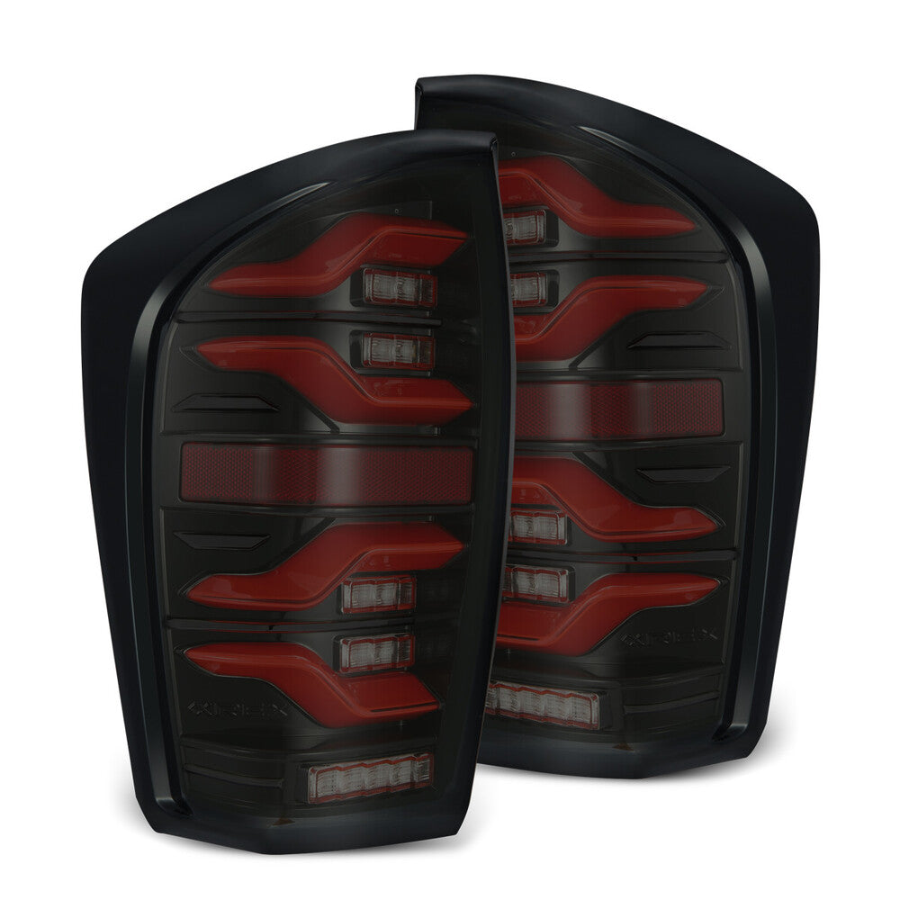 AlphaRex LUXX Series LED Tail Lights Black Red