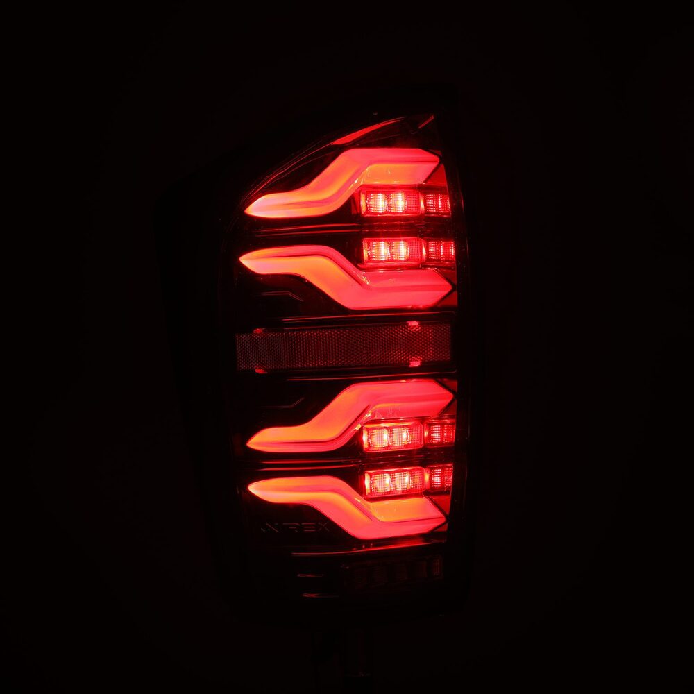 AlphaRex LUXX Series LED Tail Lights For Tacoma Turned On 