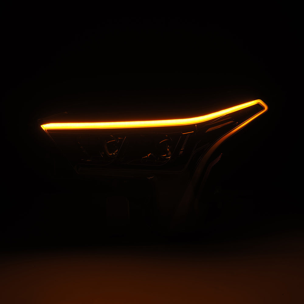 AlphaRex MKII LUXX Tundra/Sequoia Headlights With Amber Lights