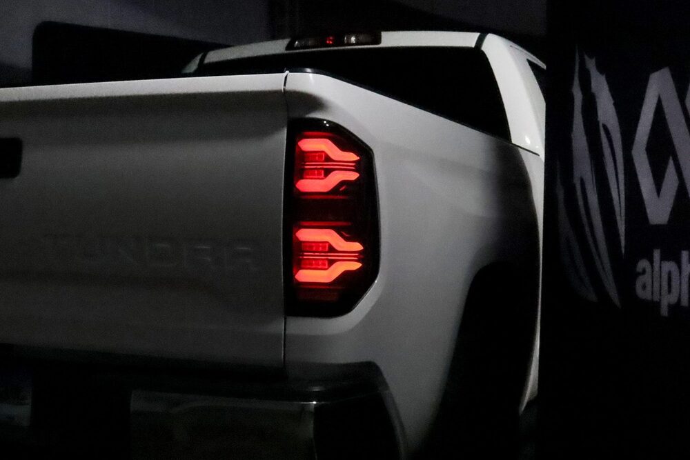 AlphaRex Tundra LUXX Series LED Tail Lights Mounted