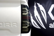 Back View Of The Mounted AlphaRex Tundra LUXX Series LED Tail Lights