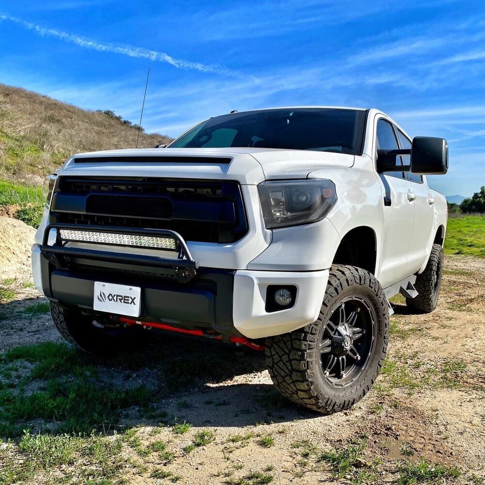 AlphaRex Tundra MKII Pro Series Halogen Headlights Mounted
