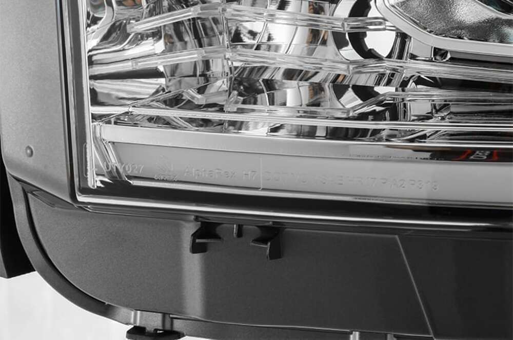 Close Up View Of The AlphaRex NOVA Series LED Projector Headlights