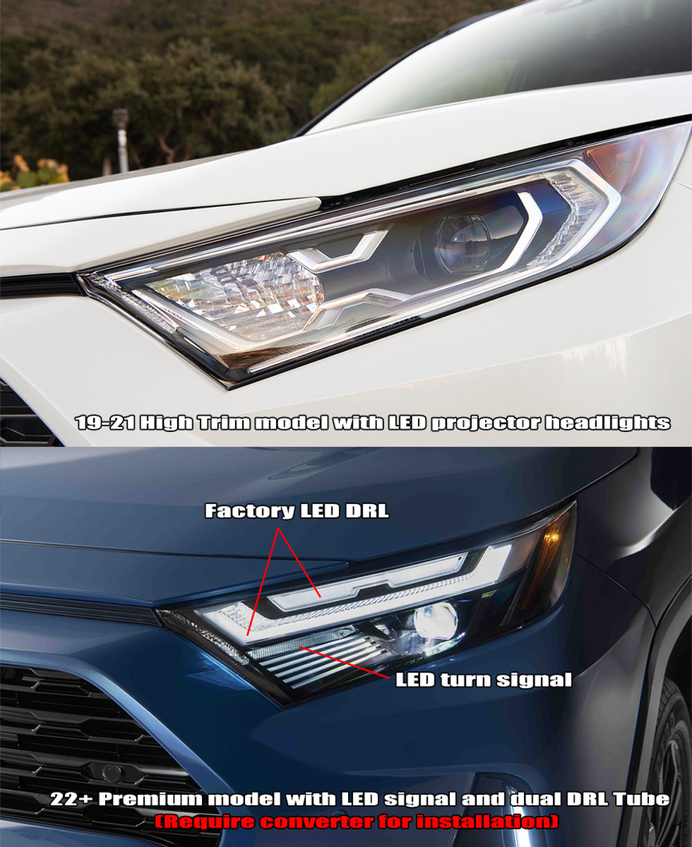 AlphaRex Rav4 NOVA Series LED Projector Headlights Comparison