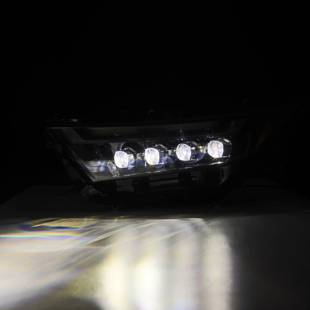 LEDs Of The AlphaRex Rav4 NOVA Series LED Projector Headlights Turned On