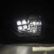 AlphaRex Nova Series Tundra LED Headlights Turned On LED